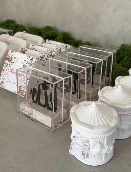 ستاند رخام ( شايش ) & أسماء الجلالة اكريلك ( بدون صندوق )