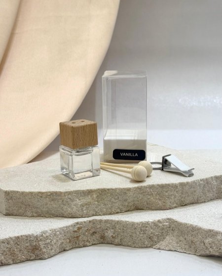 فواحة زجاج للسيارة غطا خشبي ~10ml~ تغليف PVC