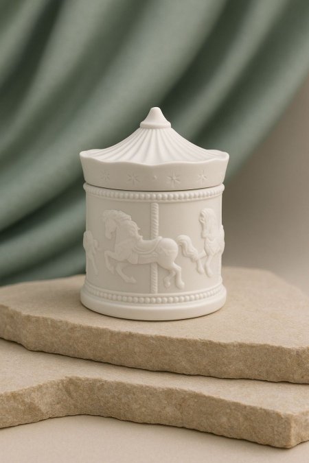 مضيفة حجر ( الحصان ) & علبة PVC شفاف