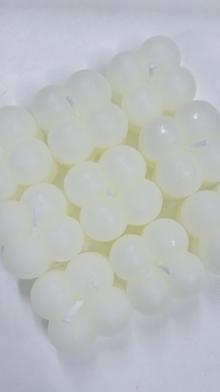 شمع ببلز ابيض ( 25 قطعة )