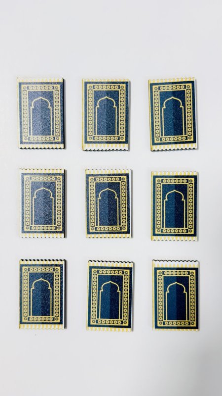 ثيمات خشبية طباعة UV (3.7 سم) ~ 10 قطع ~