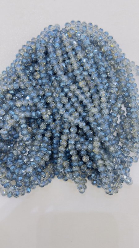 خرز كرستال زجاج سداسي ( 8 ملم )