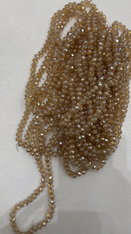 خرز كرستال زجاج سداسي ( 8 ملم )