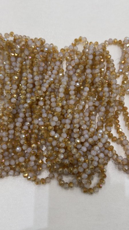 خرز كرستال زجاج سداسي ( 8 ملم )