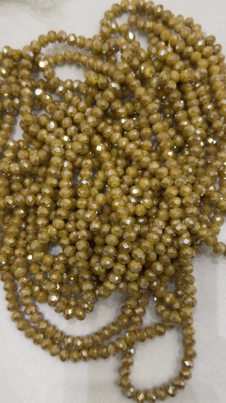 خرز كرستال زجاج سداسي ( 8 ملم )