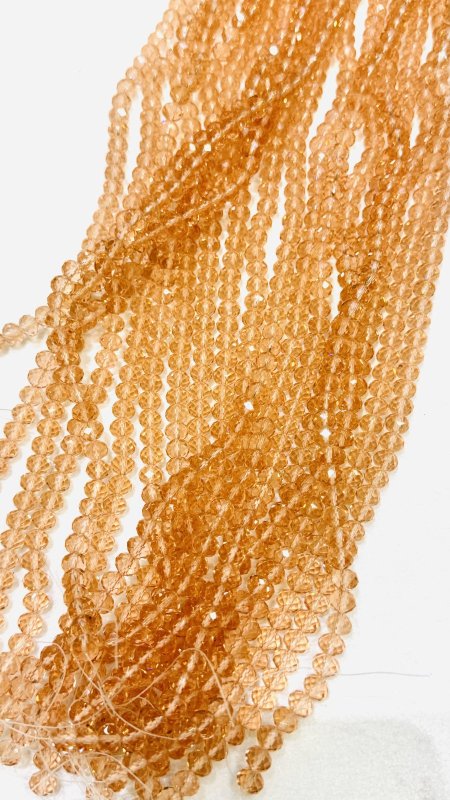 خرز كرستال زجاج سداسي ( 8 ملم )