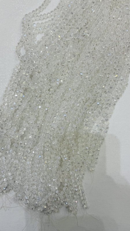 خرز كرستال زجاج سداسي ( 8 ملم )