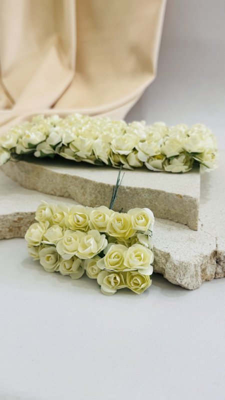 ورد صناعي ورق ( اصفر )