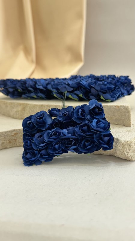 ورد صناعي ورق ( كحلي )