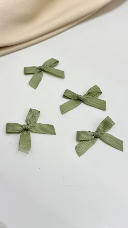 ببينونة قماش محزز ( زيتي فاتح )  عرض 1 سم