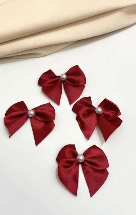 ببيونه ستان مع لولو ( خمري ) عرض 2.5 سم