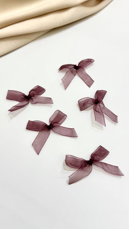 ببيونه شيفون ( توتي ) عرض 1 سم