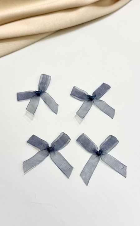 ببيونه شيفون ( كحلي ) عرض 1 سم