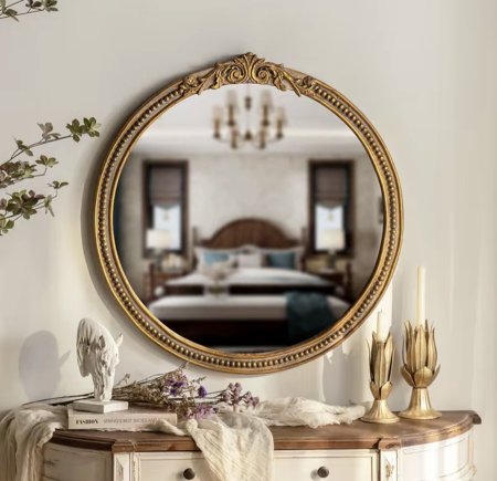 مرآه اطار نحاسي معتق👌🏻كود 33