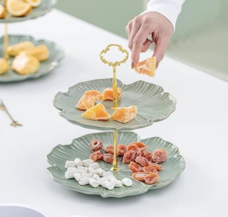 مضايف زجاج لون اخضر مريمي كود 51