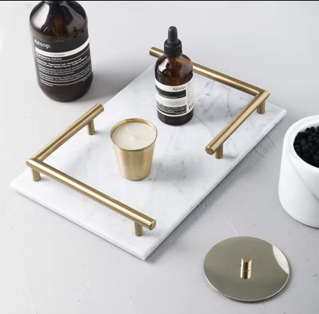 صينية جرانيت ابيض يد زاوية كود 5