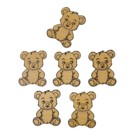 ثيمات خشبية(3*4 سم) 10 قطع