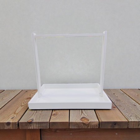 صواني خشب ابيض مع يد (3*30*40 سم)