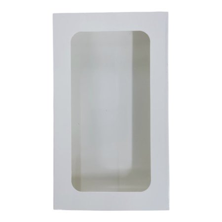 علب كرتون ابيض نافذة شفاف ( 3*16*9 سم ) 10 قطع