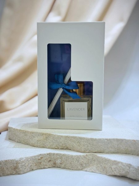 فواحة زجاج مع عطر 50ml & تغليف و زينة