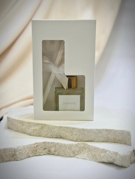 فواحة زجاج مع عطر 50ml & تغليف و زينة