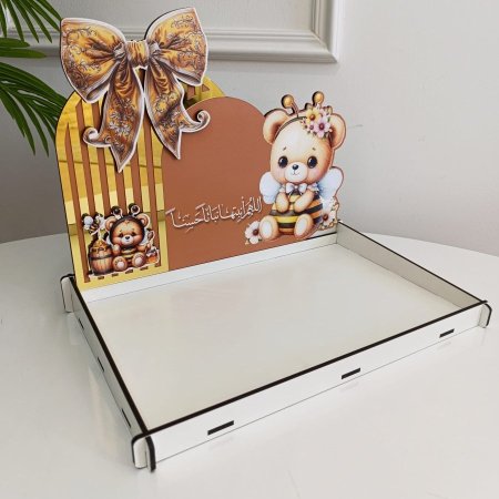 صواني خشب (26*34) & ضهر (22*34) CNC طباعة UV