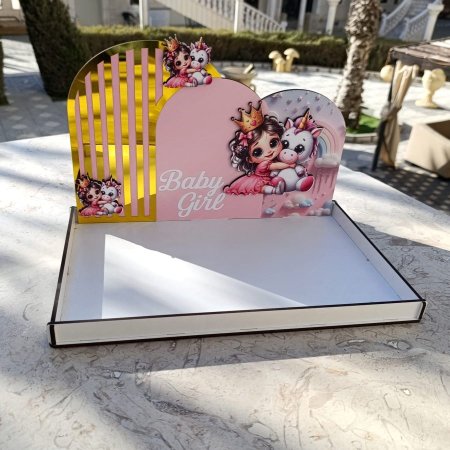 صواني خشب (26*34) & ضهر (22*34) CNC طباعة UV