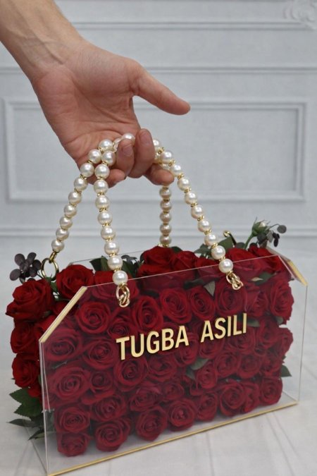 شنطة اكريلك يد لولو & كرستال ( 40*18*32 )