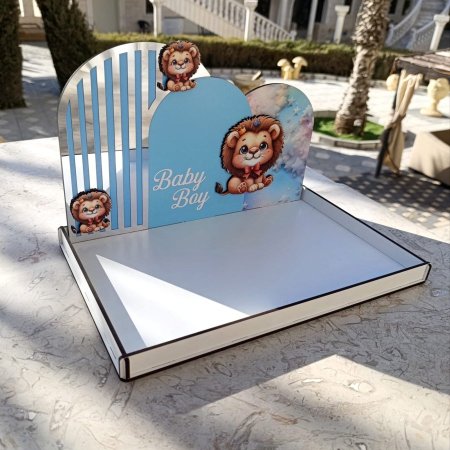 صواني خشب (26*34) & ضهر (22*34) CNC طباعة UV