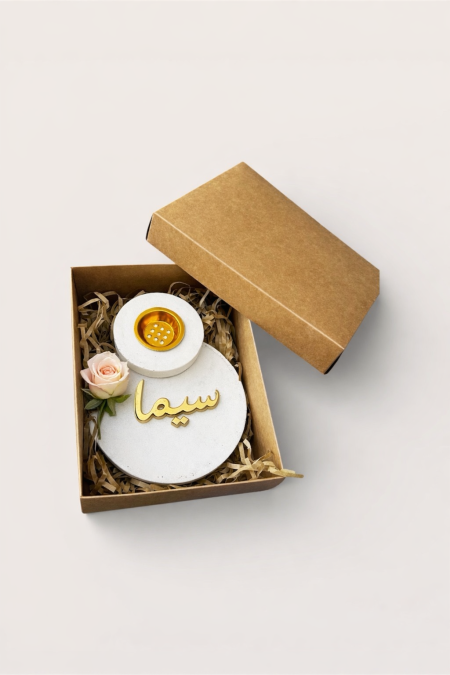 مبخرة حجر مع كرتونه