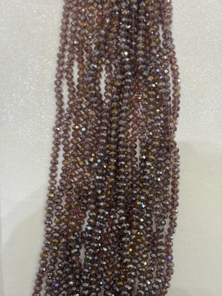 خرز كرستال زجاج سداسي ( 8 ملم )