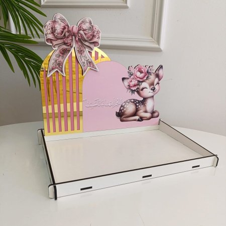 صواني خشب (26*34) & ضهر (22*34) CNC طباعة UV