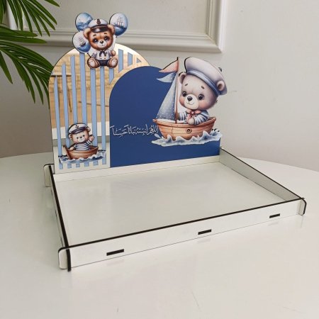 صواني خشب (26*34) & ضهر (22*34) CNC طباعة UV