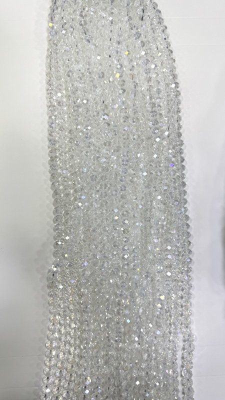 خرز كرستال زجاج سداسي ( 10 ملم )