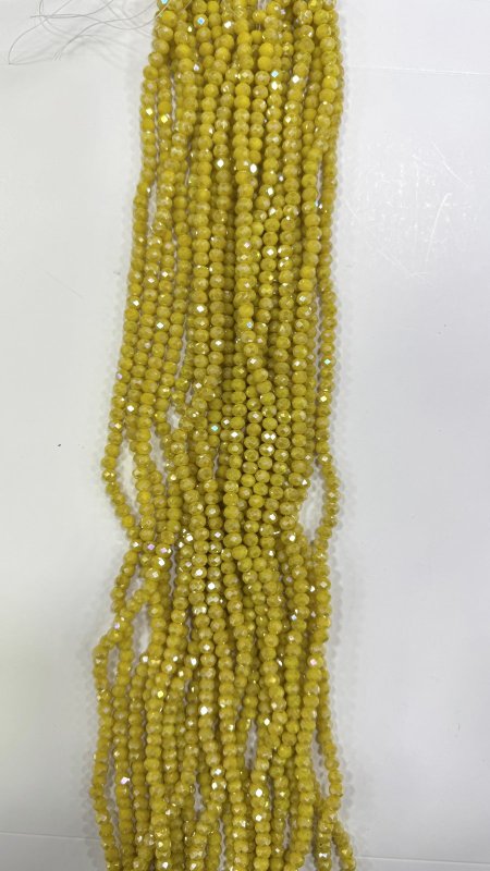 خرز كرستال زجاج سداسي ( 6 ملم )