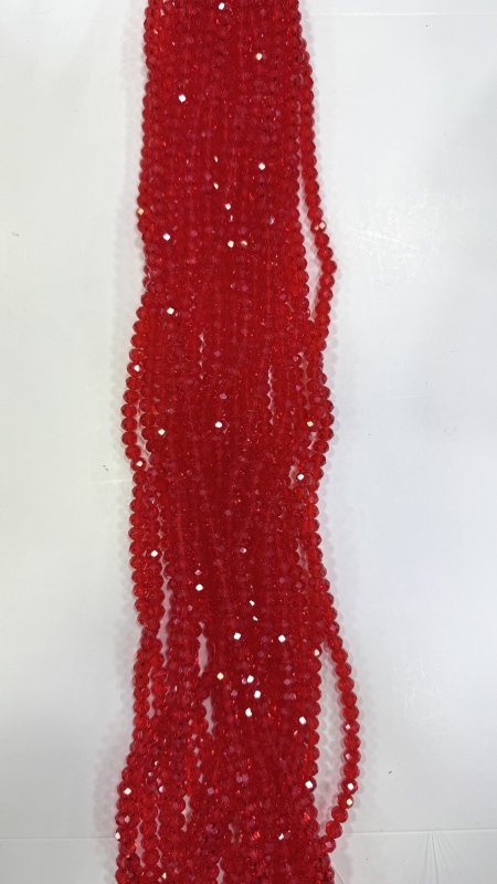 خرز كرستال زجاج سداسي ( 6 ملم )