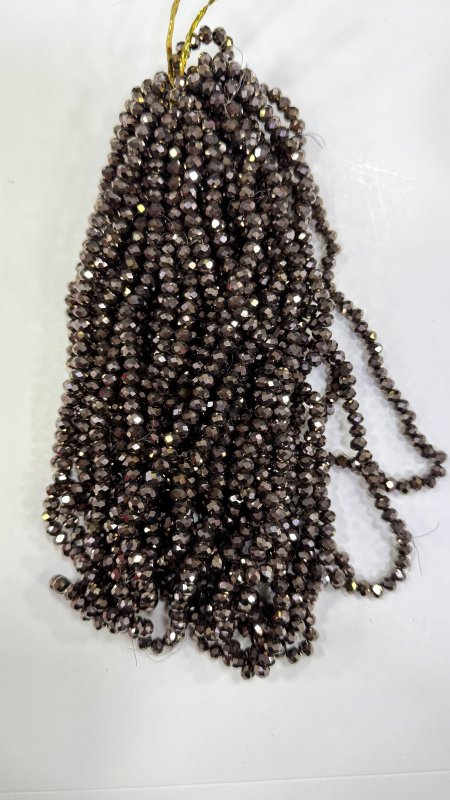 خرز كرستال زجاج سداسي ( 6 ملم )