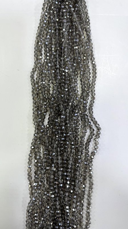 خرز كرستال زجاج سداسي ( 6 ملم )