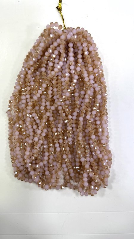 خرز كرستال زجاج سداسي ( 6 ملم )