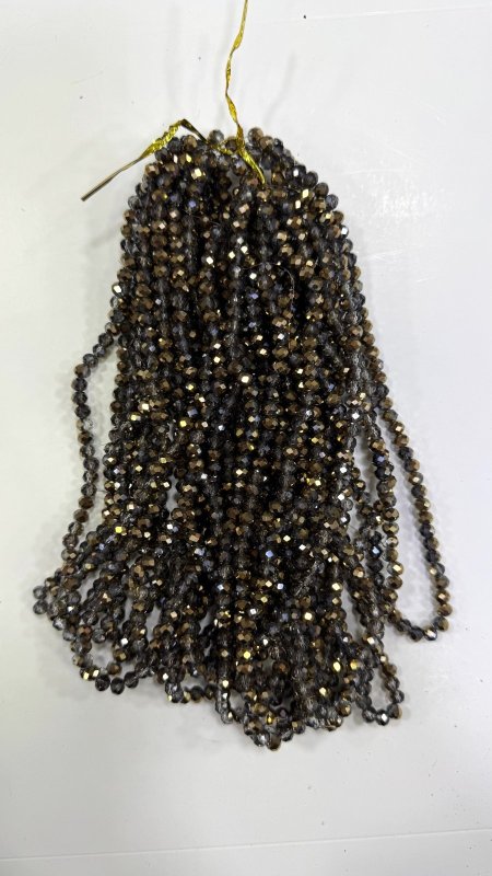 خرز كرستال زجاج سداسي ( 6 ملم )