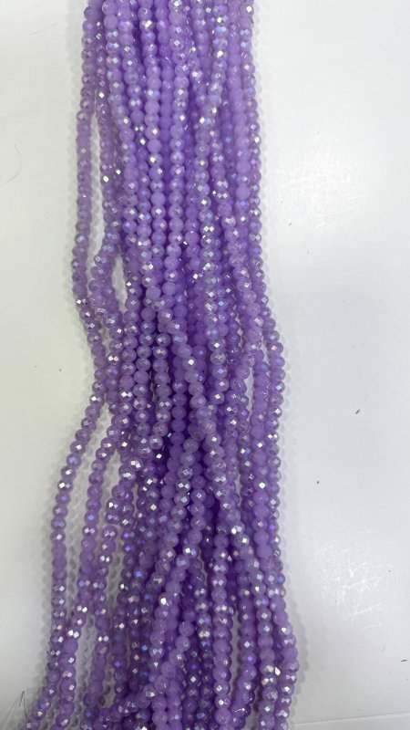 خرز كرستال زجاج سداسي ( 6 ملم )