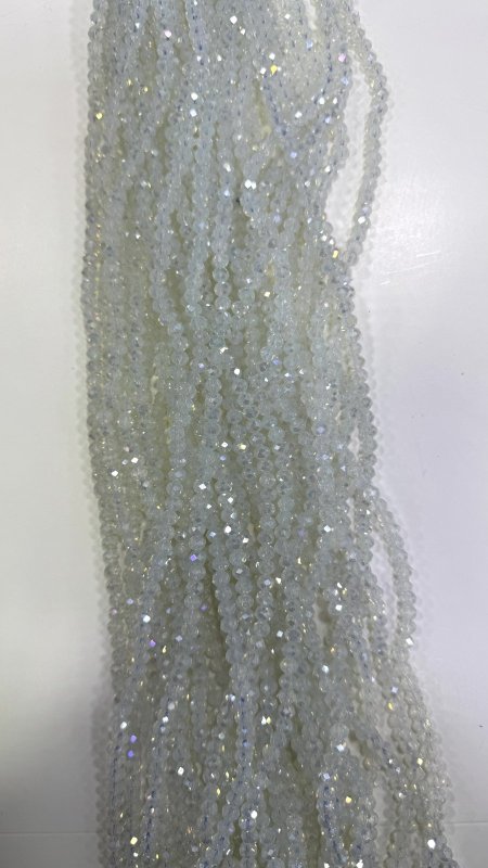 خرز كرستال زجاج سداسي ( 6 ملم )