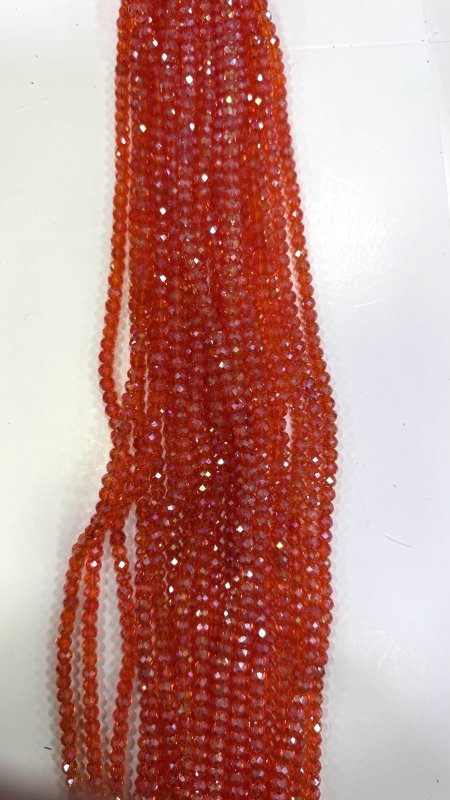 خرز كرستال زجاج سداسي ( 6 ملم )