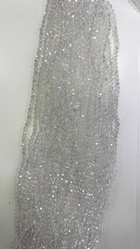 خرز كرستال زجاج سداسي ( 6 ملم )