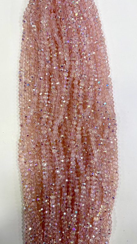 خرز كرستال زجاج سداسي ( 6 ملم )