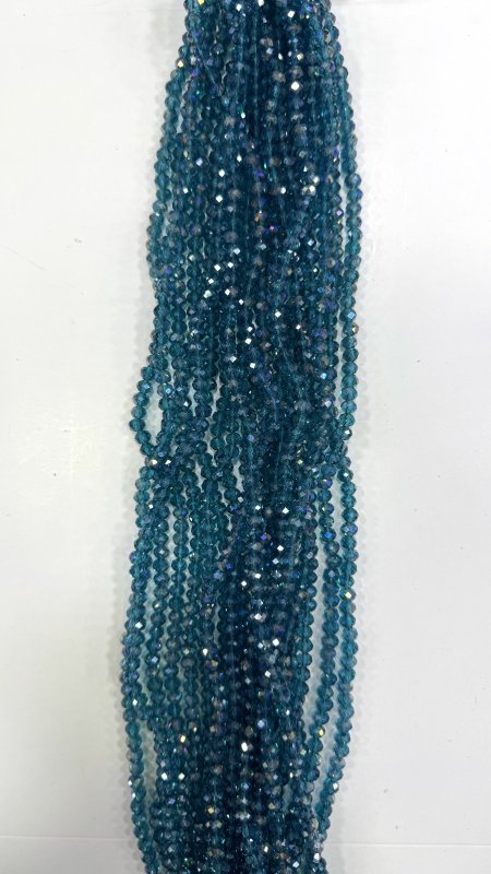 خرز كرستال زجاج سداسي ( 6 ملم )