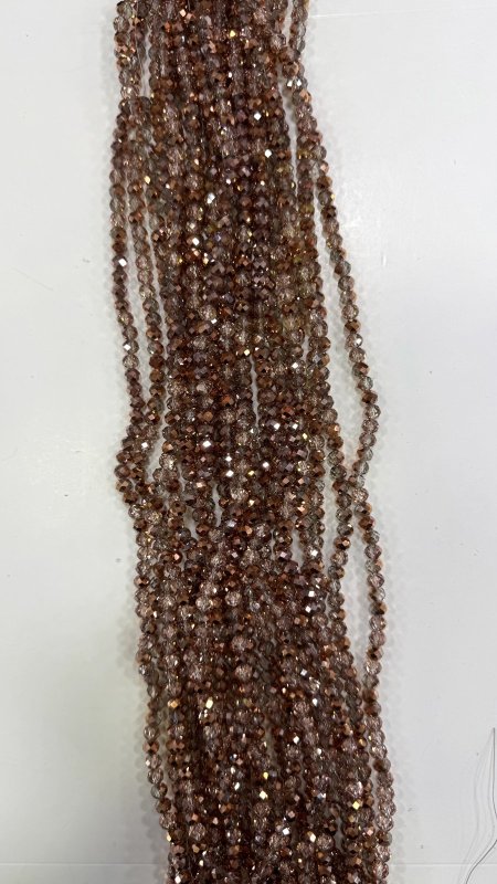 خرز كرستال زجاج سداسي ( 6 ملم )