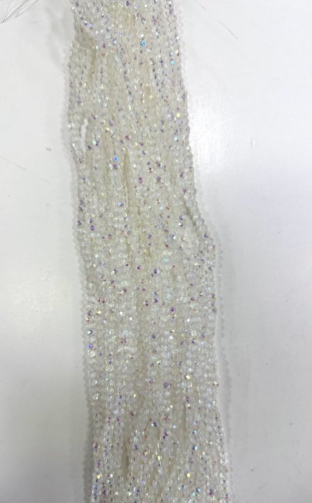 خرز كرستال زجاج سداسي ( 4 ملم )