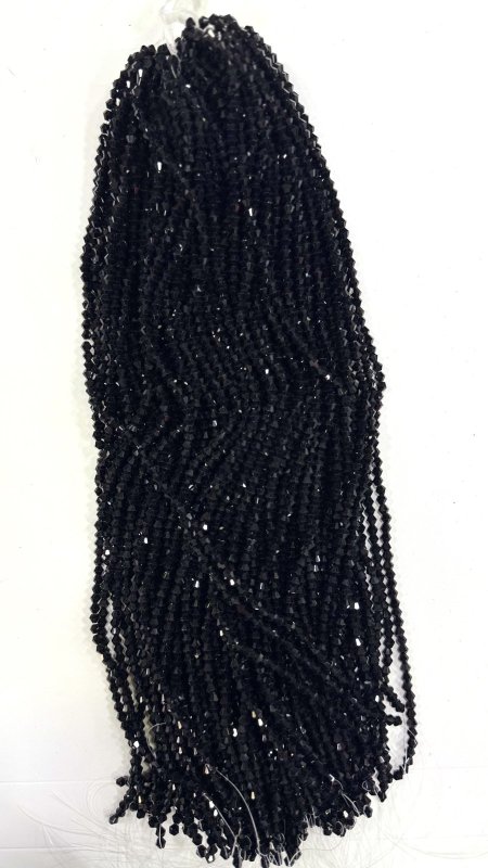 خرز كرستال زجاج هرمي ( 4 ملم )