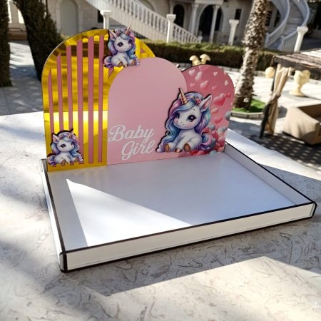 صواني خشب (26*34) & ضهر (22*34) CNC طباعة UV